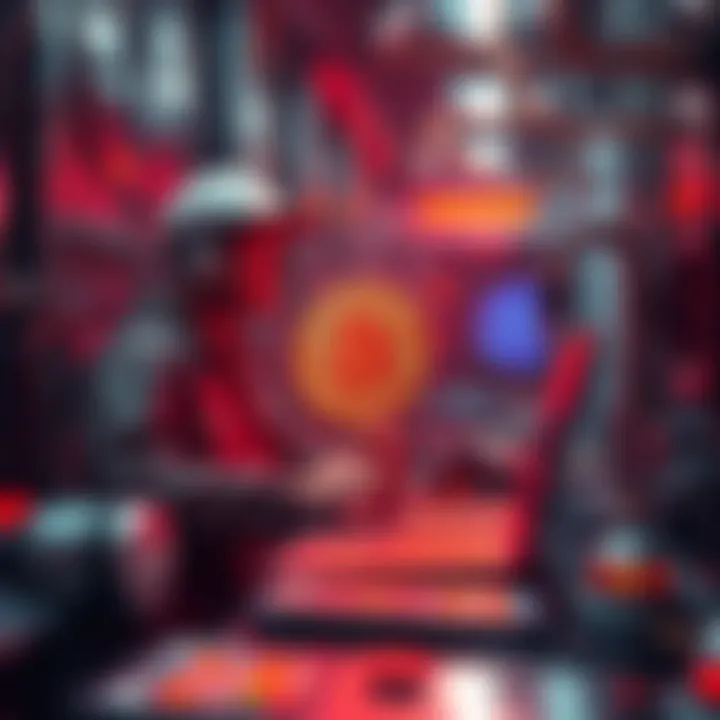 A visual representation of Bitcoin mining transitioning to AI technology, showcasing miners working with advanced AI systems and reflecting on Bitcoin's scarcity challenges.