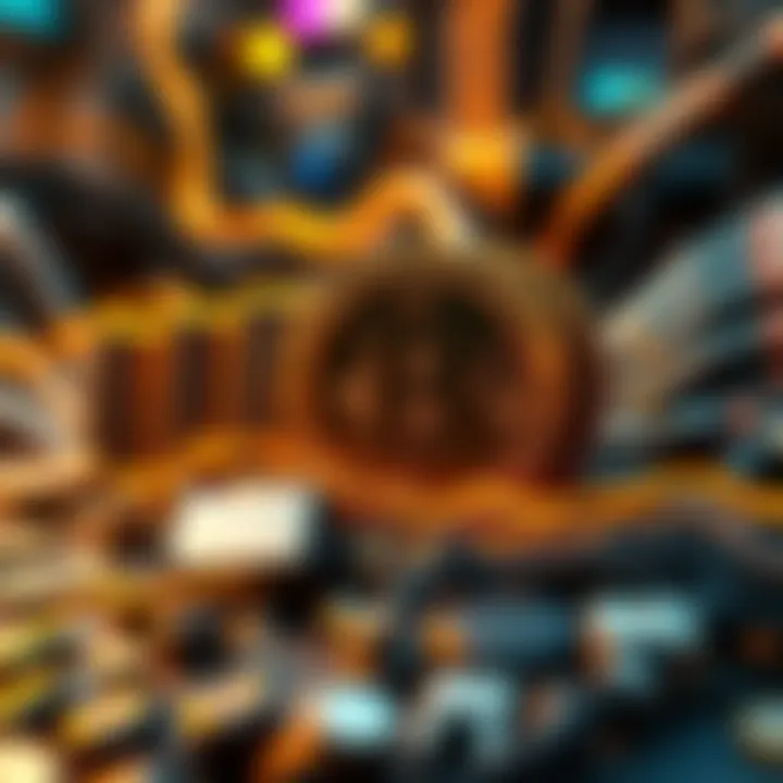 A graphic representation showing five blocks being mined rapidly, symbolizing a significant moment in Bitcoin mining history.