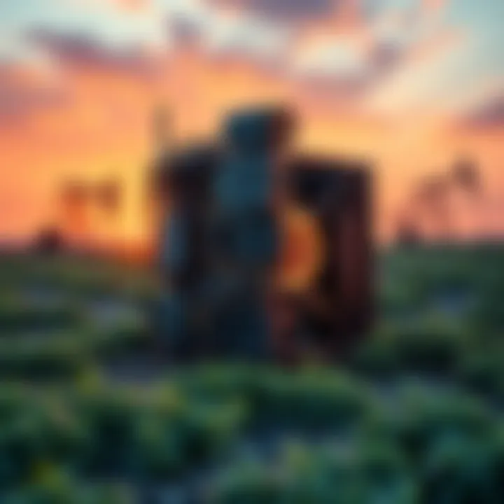 A Bitcoin mining rig set up in an oil field, with oil pumps in the background, showcasing the blend of technology and energy sectors.