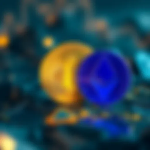 A visual comparison of Bitcoin and Monero logos, highlighting Bitcoin's visibility and Monero's privacy features.