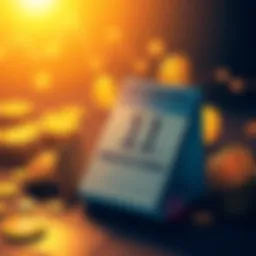A digital illustration representing the 18th anniversary of Bitcoin.org registration, showcasing Bitcoin symbols and a calendar marked with the date.