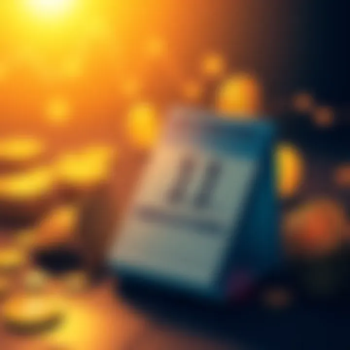 A digital illustration representing the 18th anniversary of Bitcoin.org registration, showcasing Bitcoin symbols and a calendar marked with the date.