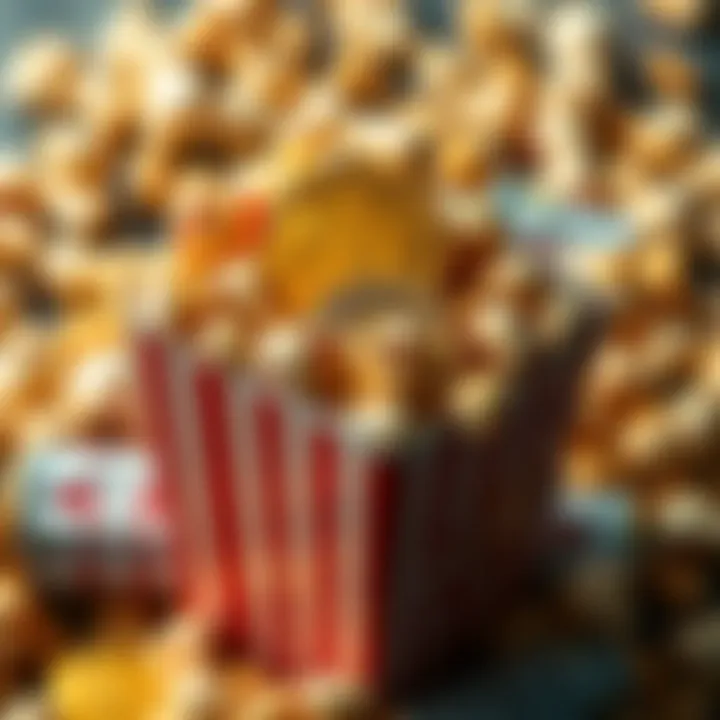 A popcorn tin filled with Bitcoin coins, symbolizing the hidden stash from Silk Road