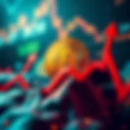 Bitcoin Price at $50,000 A chart showing Bitcoin's price dropping to $50,000 with arrows indicating potential recovery or continued decline.