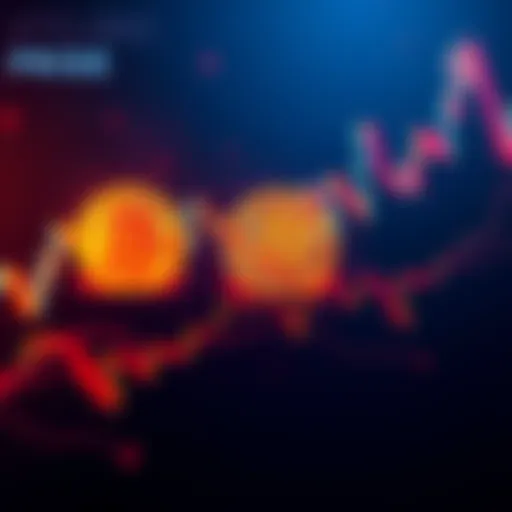 A Bitcoin price chart showing fluctuations with consolidation indicators, hinting at potential future corrections.