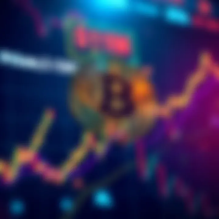 A graphical representation of Bitcoin's fluctuating price with a prominent $1M label and market trends shown.