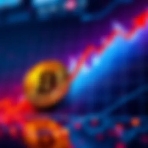 A chart showing Bitcoin's price trend declining towards $77,000 with a red downward arrow.