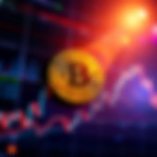 A price chart illustrating Bitcoin's rise from $77k to over $81k with significant fluctuations
