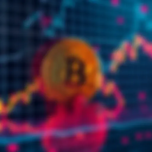 A chart showing Bitcoin's price dropping below $67,000, indicating market trends