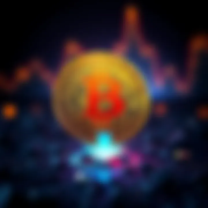 Bitcoin symbol with a downward arrow indicating a price drop of 25%