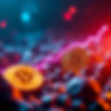 Graph showing Bitcoin price falling below production costs with downward trend