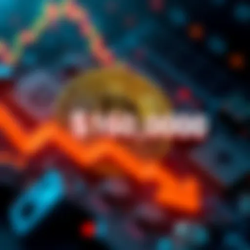 A graphic showing Bitcoin's price decreasing to $60,000 with a downward trend arrow