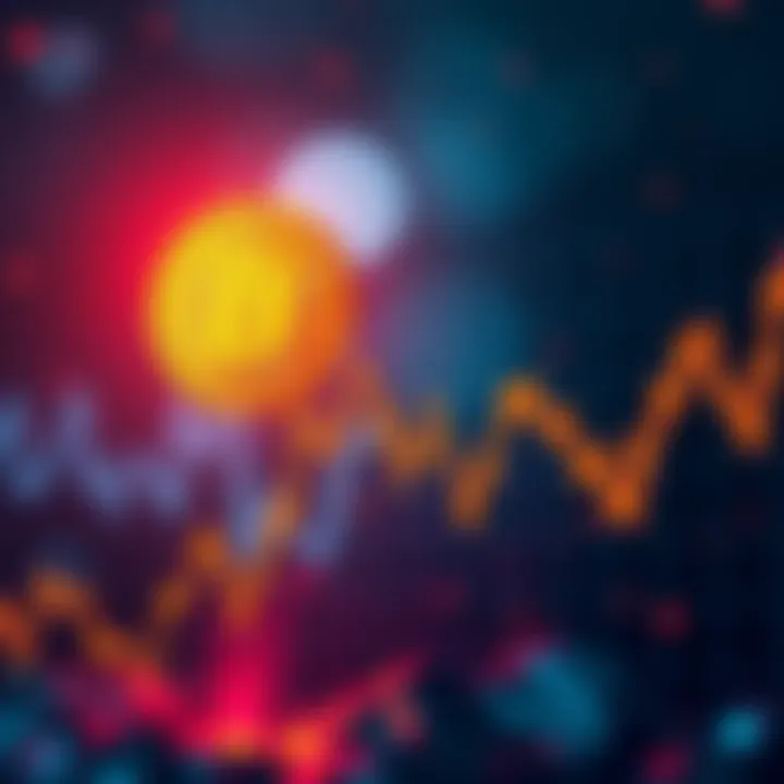 Bitcoin Price Drop Graph showing Bitcoin price plummeting sharply downwards over a short time period