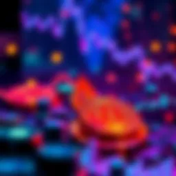 Bitcoin Price Drop A visual representation of Bitcoin's value decreasing by 40%, with a downward trend line and Bitcoin symbols.