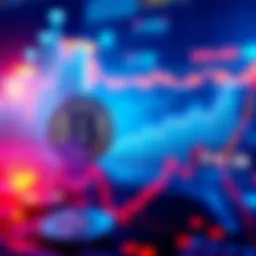 A chart showing Bitcoin's significant price drop alongside a rise in stablecoin reserves, illustrating market volatility.