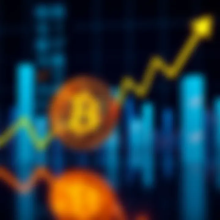A downward graph representing Bitcoin's recent price decline, reflecting investor concerns