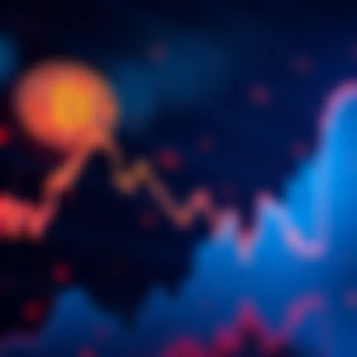 Graph showing Bitcoin's value dropping below ETF cost basis with warning symbol