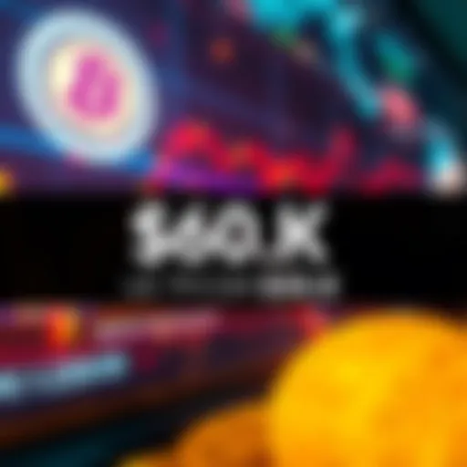 A graphic showing a downward trend in Bitcoin prices with a $60K to $50K label, depicting market concerns.