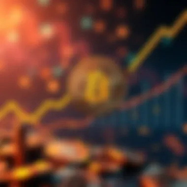 Bitcoin Price Increase A graphic showing Bitcoin reaching $20 with upward trend lines and cryptocurrency symbols in the background.