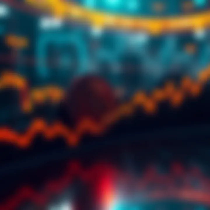 A graph showing Bitcoin price holding steady at $62,000 over five years, with fluctuating market indicators around it