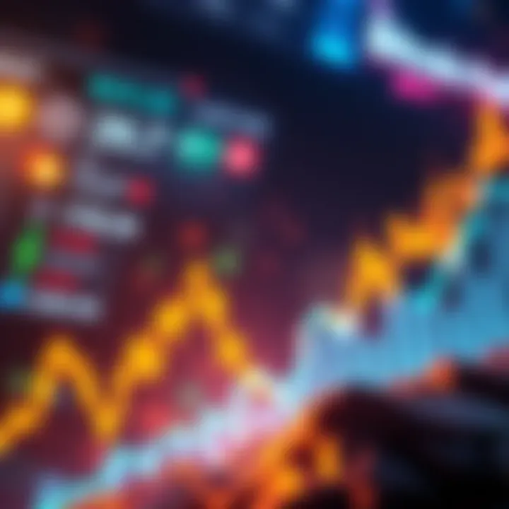 A graph showing Bitcoin's price skyrocketing with an upward trend line, reflecting increased ETF demand.