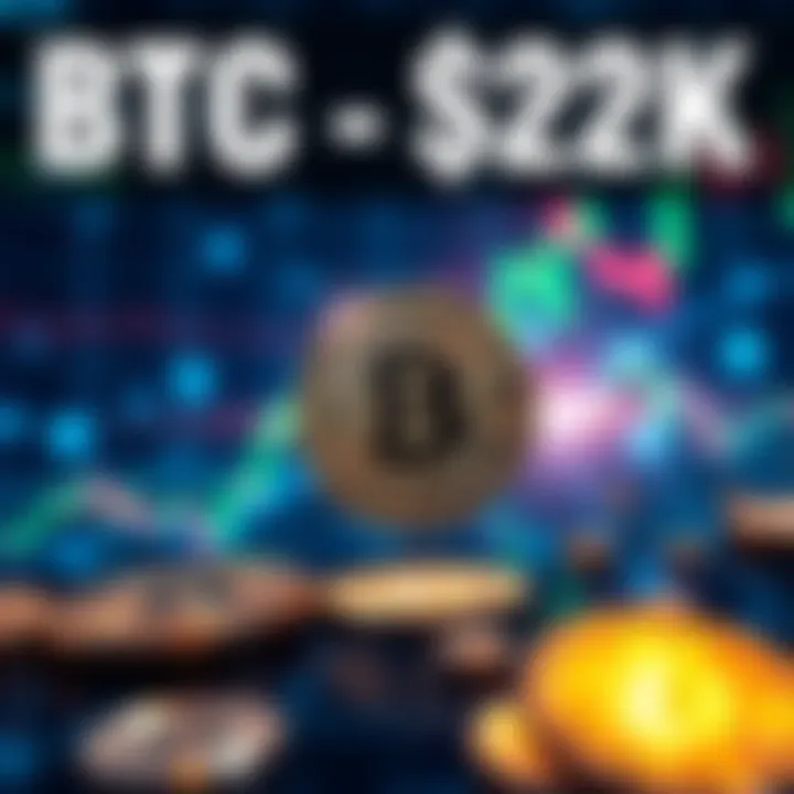 Bitcoin Price Surge A graphic showing Bitcoin's rise to $82K with a chart and coins