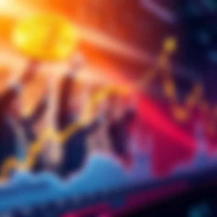 Bitcoin Price Surge A graph showing the rise in Bitcoin prices as anticipation for a Federal Reserve rate cut increases, with bullish investors in the background celebrating.