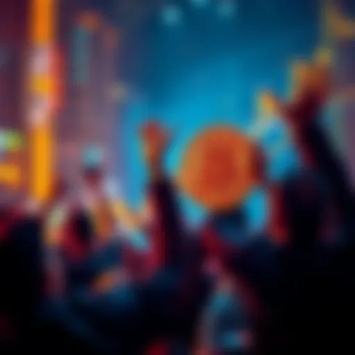 A graph showing Bitcoin's price hitting $91,000 with excited traders celebrating.