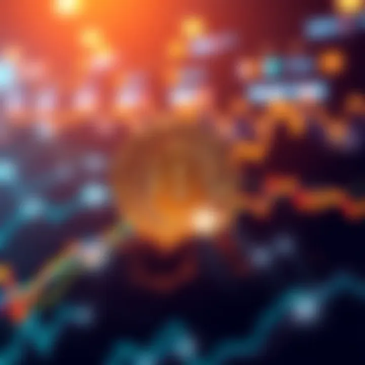 A graph showing the rise in Bitcoin's price amid global conflicts and market changes