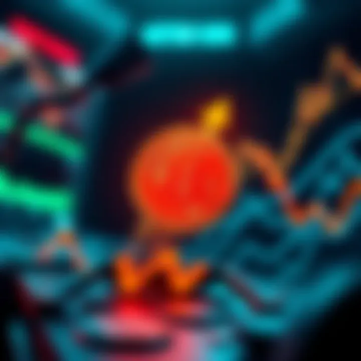 A graphic showing a rising Bitcoin symbol with a target of $40k, representing inflation concerns and investment strategies.