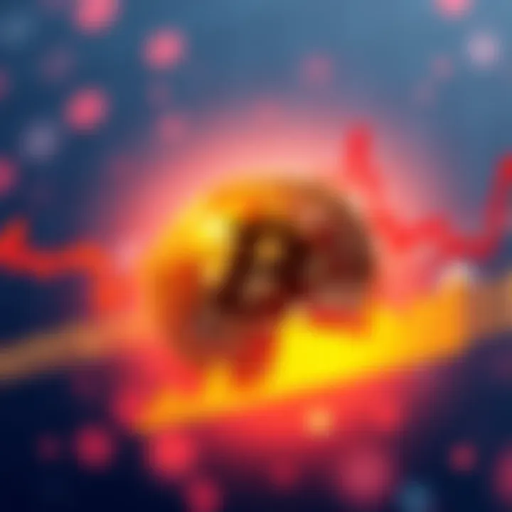 Graph showing Bitcoin price fluctuations over the last week with upward and downward trends