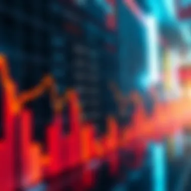 Bitcoin Prices Falling A graphic showing a downward trend in Bitcoin prices with bearish market indicators.