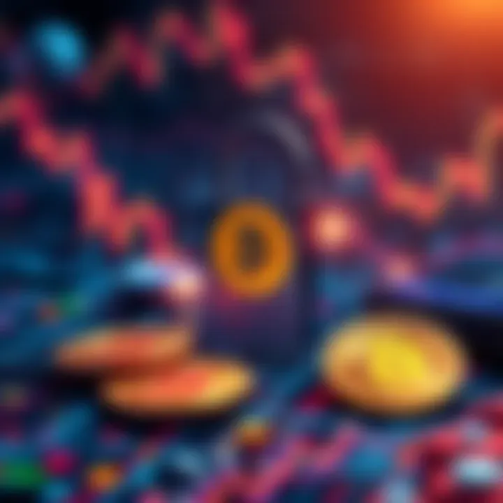 A digital representation of a Bitcoin exchange focused on user privacy, featuring a secure lock symbol and Bitcoin coins.