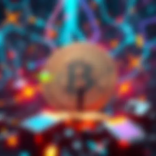 Bitcoin Quantum Defense Illustration Representation of Bitcoin with quantum symbols and miners assessing new security measures, focusing on BIP 360 concept