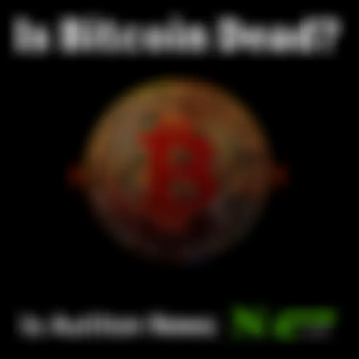 Bitcoin logo with a question mark on a dark background, representing uncertainty about its future