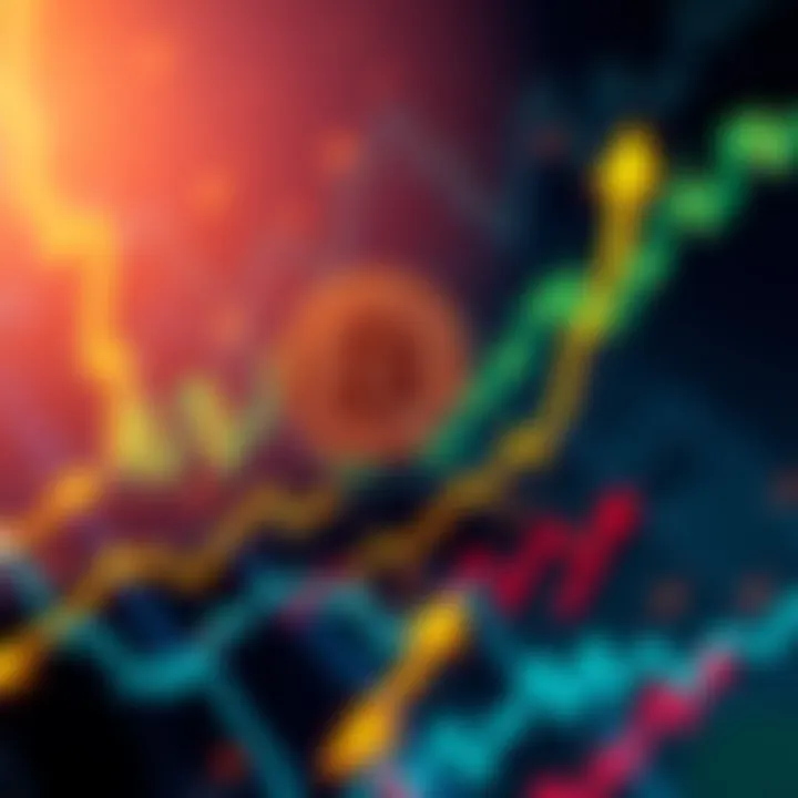 A graphical representation of Bitcoin's price surge reaching $80,000, with charts and upward arrows showing market trends.