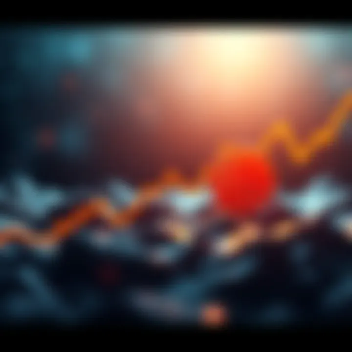 Graph showing Bitcoin price trending upwards with a bullish sentiment among investors