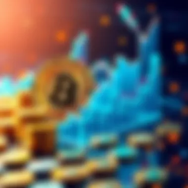 A visual representation of Bitcoin's value hitting 1 million USD, with rising graphs and digital coins around it.