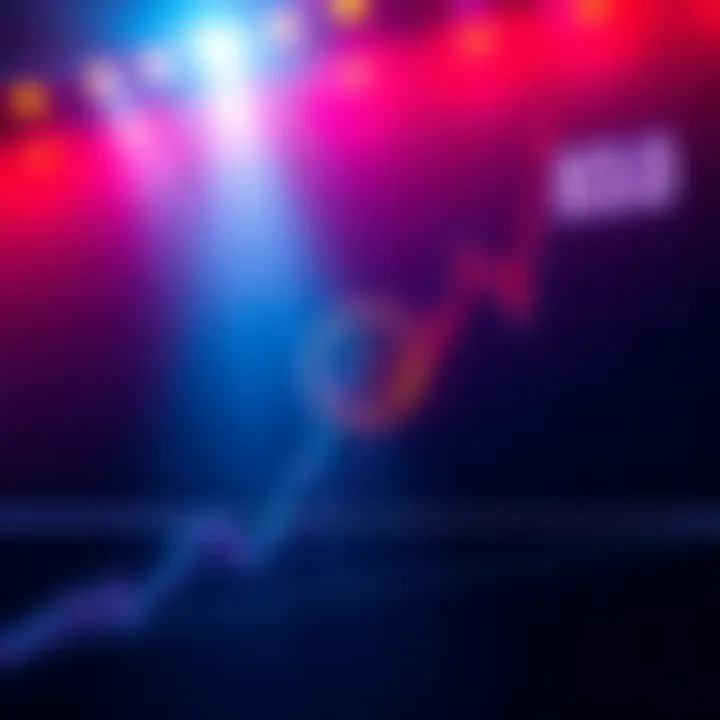 A Bitcoin price chart showing resistance at $83,000 with a downward trend, illustrating market struggles.