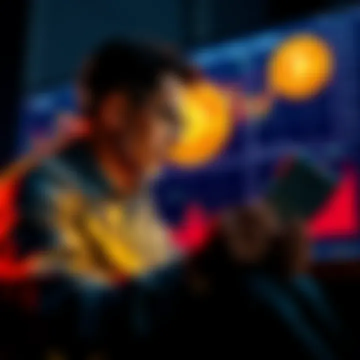 Bitcoin and Retirement Planning A person reviewing Bitcoin charts and retirement plans, contemplating future financial security.