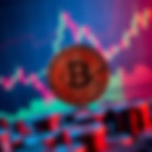 Bitcoin symbol with a rising chart background, reflecting growth after Trump lifts the blockade