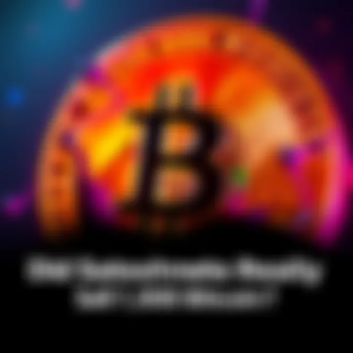 Announcement of Satoshi Nakamoto selling 10,000 bitcoins with a Bitcoin symbol in the background