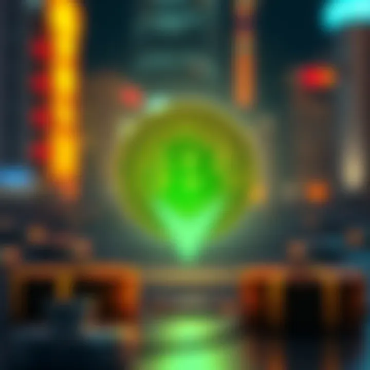 Bitcoin Sale A graphic showing a Bitcoin symbol with a downward arrow, representing the sale of Bitcoin by Strategy.