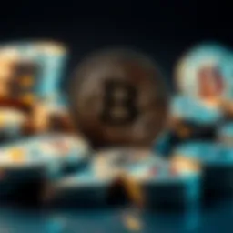 A visual representation of Bitcoin coins, highlighting their limit of 21 million. The coins are stacked in a way that signifies scarcity and value.