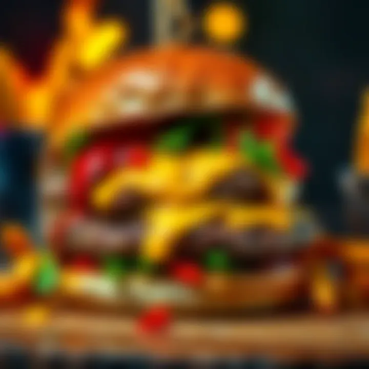 Delicious Bitcoin Steakburger A juicy Bitcoin Steakburger made with grass-fed beef patties, served with crispy beef tallow fries on the side.