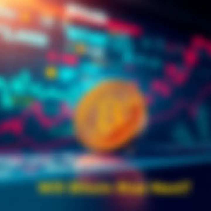 A graph showing rising trends in stock prices alongside Bitcoin prices, symbolizing potential market movement.