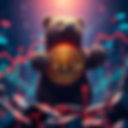 Bitcoin stands strong against market bears, symbolizing resilience in the crypto world.