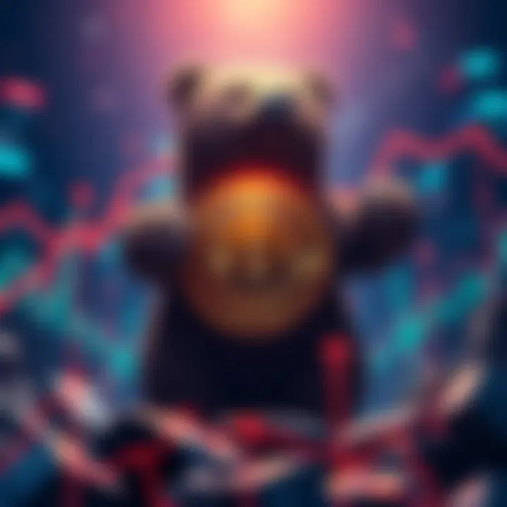 Bitcoin stands strong against market bears, symbolizing resilience in the crypto world.