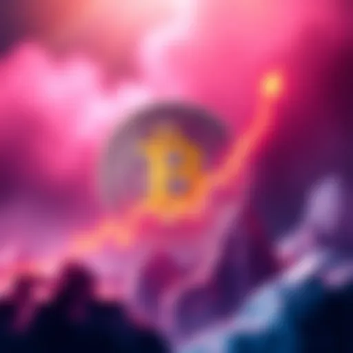Illustration of Bitcoin logo with rising price chart showing potential surge to $101,000, symbolizing market changes and investor reactions.