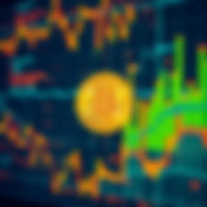 A Bitcoin symbol displayed on a digital screen, representing the concept of cryptocurrency and its perceived value.